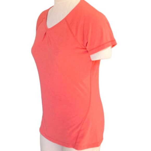 Eddie Bauer Short Sleeve V-Neck Tee Top Sz M Activewear/Athleisure #85K - Picture 3 of 8